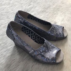 Toms Sequin Wedges